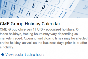 CME Group Holiday Hours 2020