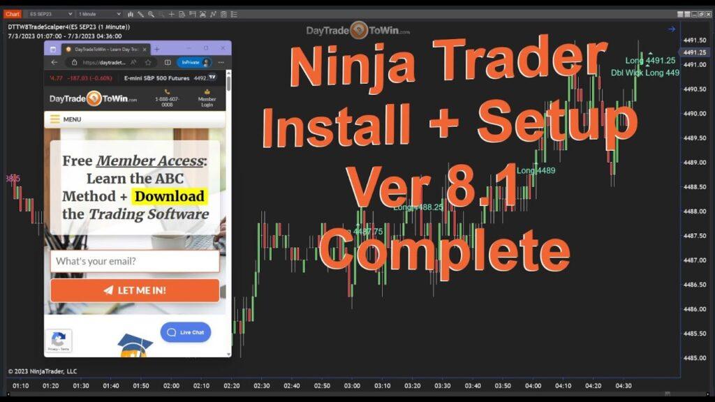 Ninja trader installation