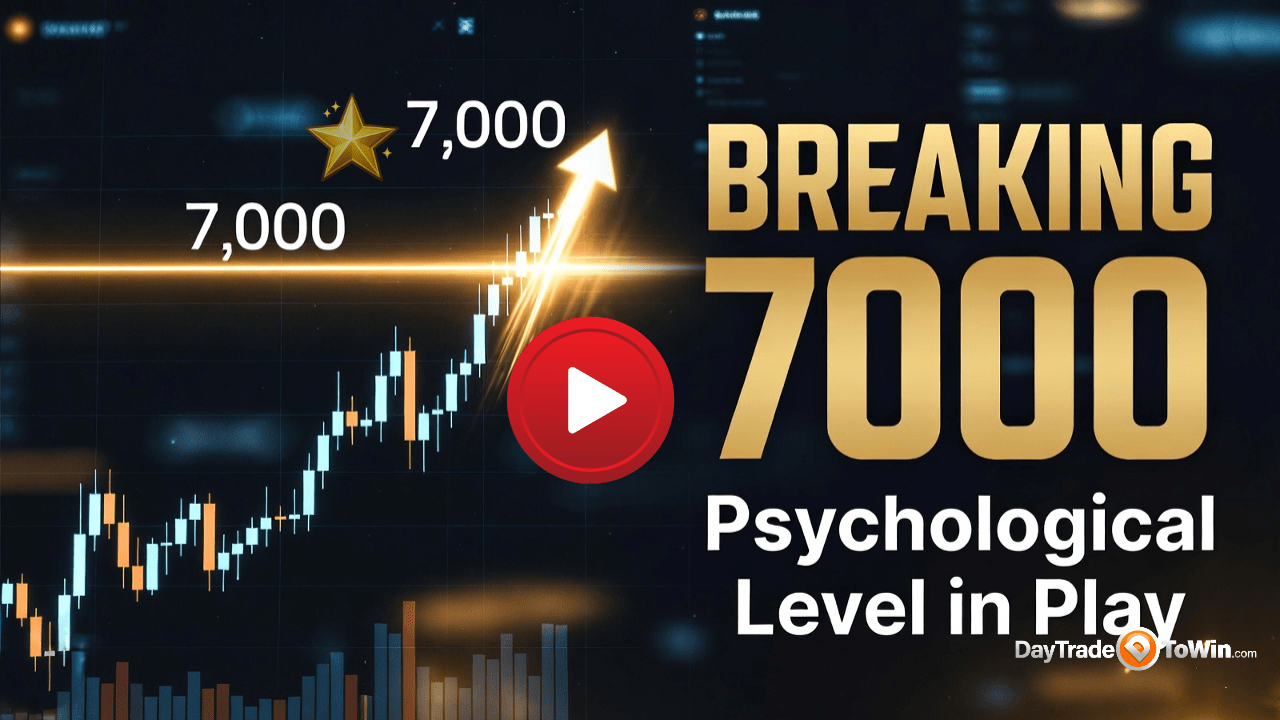 Price Action Trading at Key Levels: Double Tops, Double Bottoms & the 7,000 Breakout